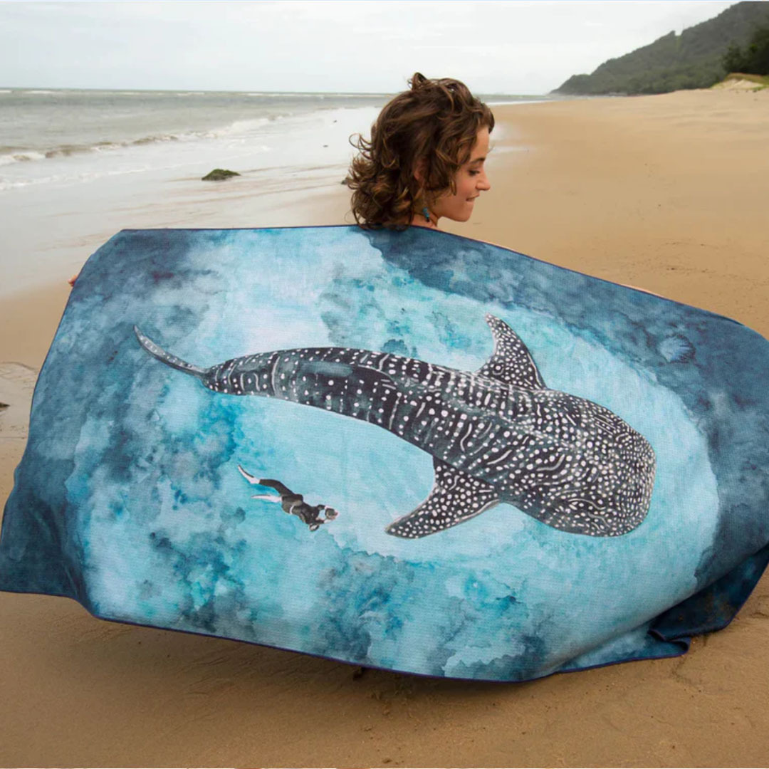 Ocean Armour Whale Shark Towel Sand Free image 0